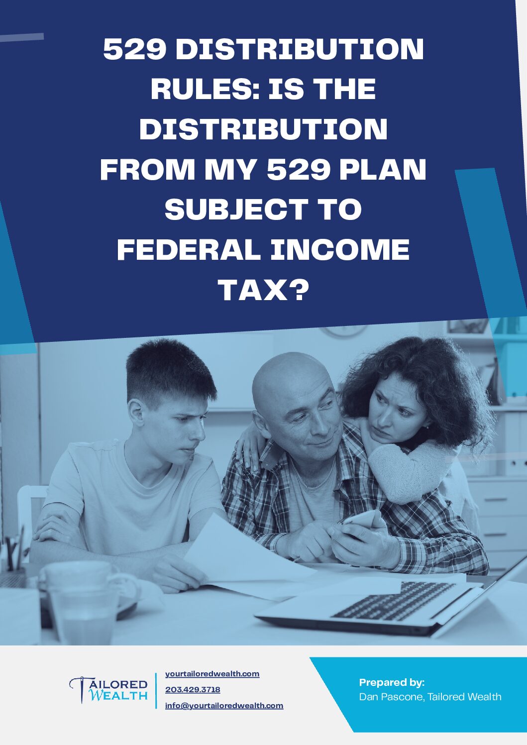 529 Distribution Rules: Is the Distribution From My 529 Plan Subject to Federal Income Tax?