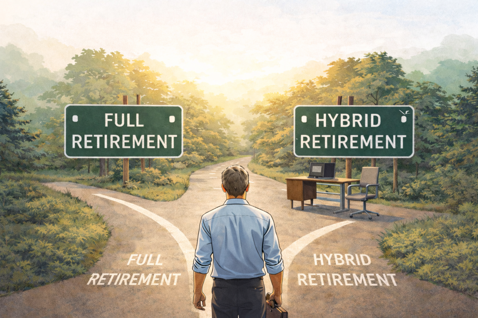 How to Build a Hybrid Retirement Plan That Makes Work Optional